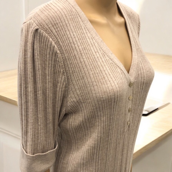 WHBM Cashmere Blend ES Henley size XL - Picture 2 of 12